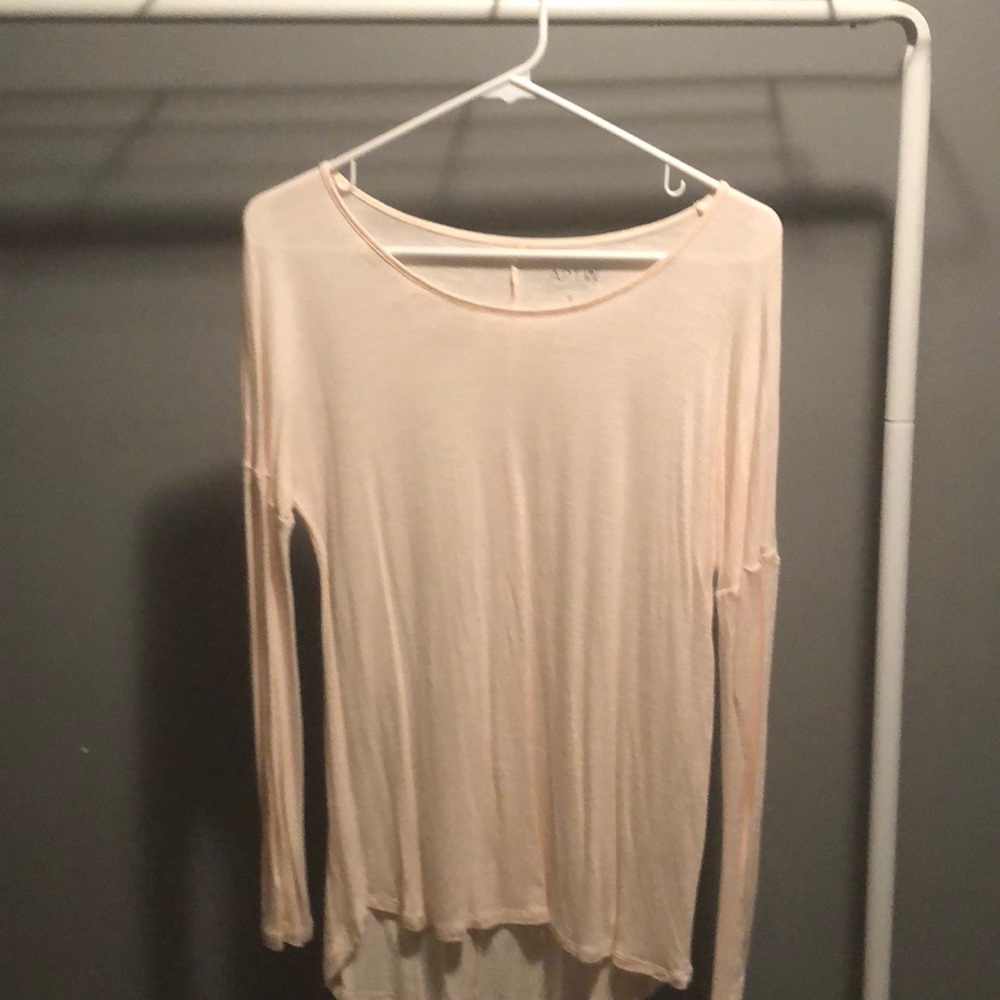 Blush long sleeve tunic